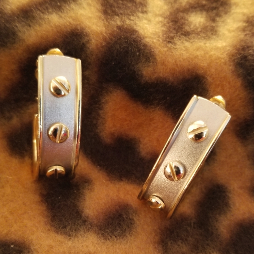EARRINGS SILVER AND GOLD